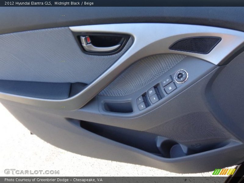 Midnight Black / Beige 2012 Hyundai Elantra GLS