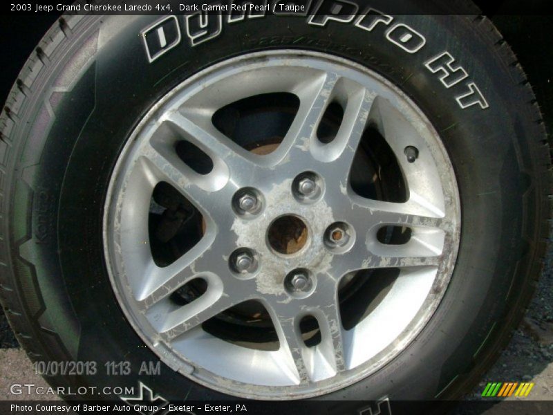 Dark Garnet Red Pearl / Taupe 2003 Jeep Grand Cherokee Laredo 4x4