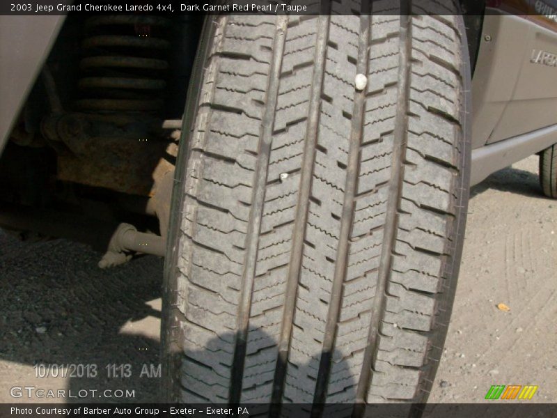 Dark Garnet Red Pearl / Taupe 2003 Jeep Grand Cherokee Laredo 4x4