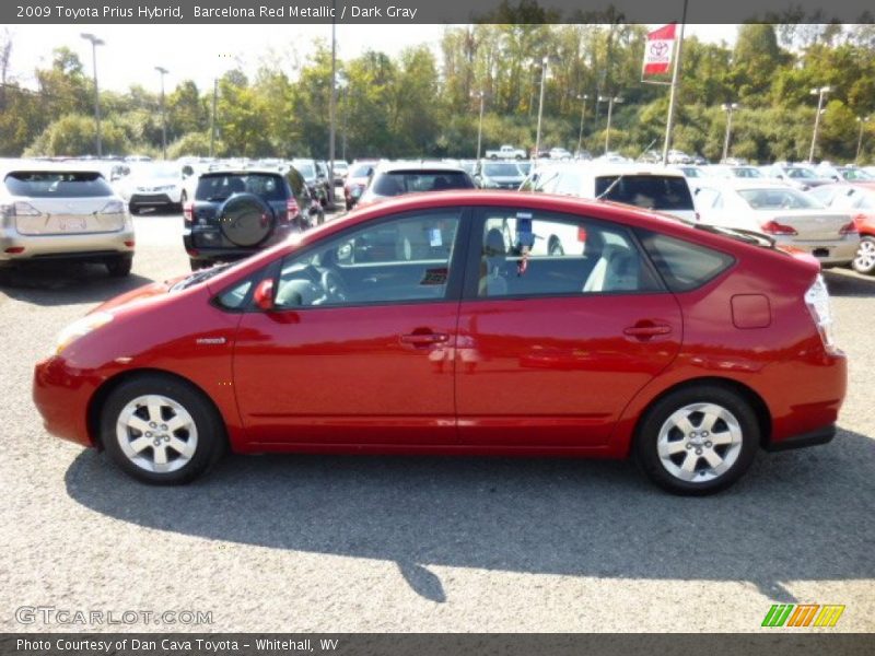 Barcelona Red Metallic / Dark Gray 2009 Toyota Prius Hybrid