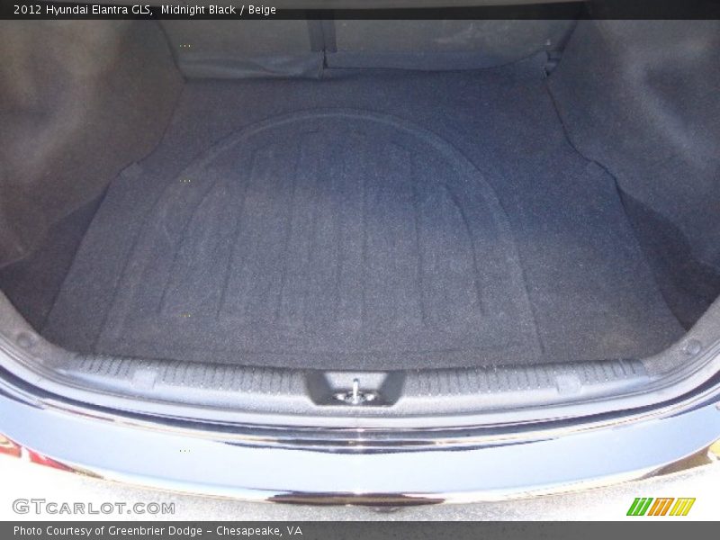 Midnight Black / Beige 2012 Hyundai Elantra GLS