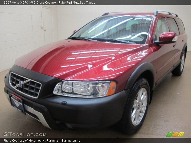 Ruby Red Metallic / Taupe 2007 Volvo XC70 AWD Cross Country