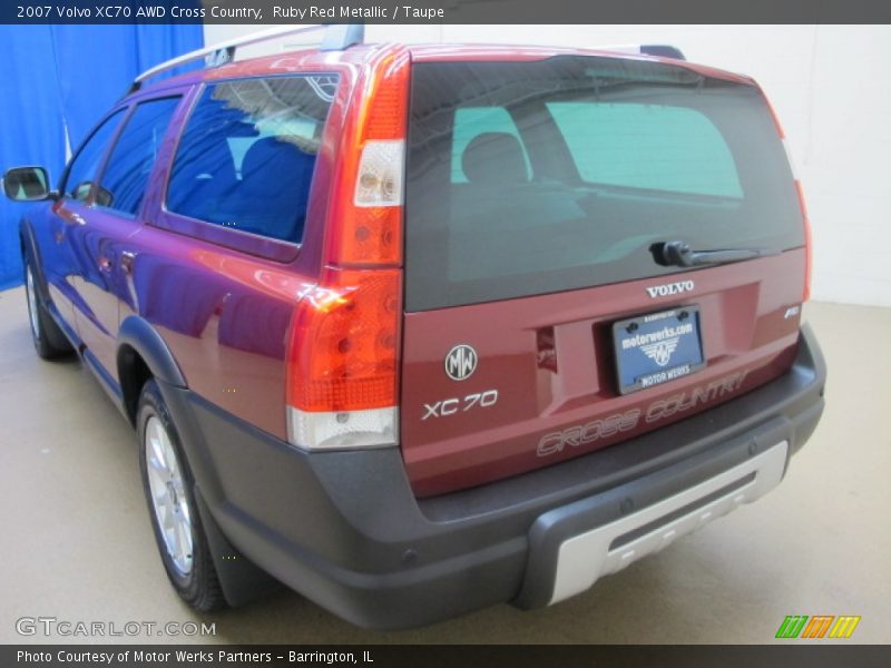 Ruby Red Metallic / Taupe 2007 Volvo XC70 AWD Cross Country