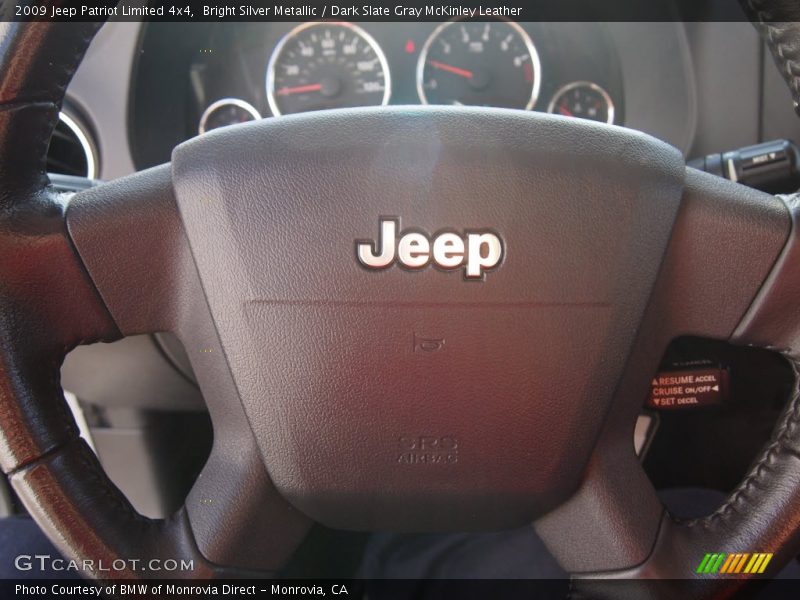 Bright Silver Metallic / Dark Slate Gray McKinley Leather 2009 Jeep Patriot Limited 4x4