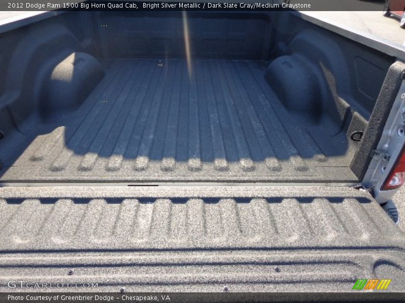Bright Silver Metallic / Dark Slate Gray/Medium Graystone 2012 Dodge Ram 1500 Big Horn Quad Cab