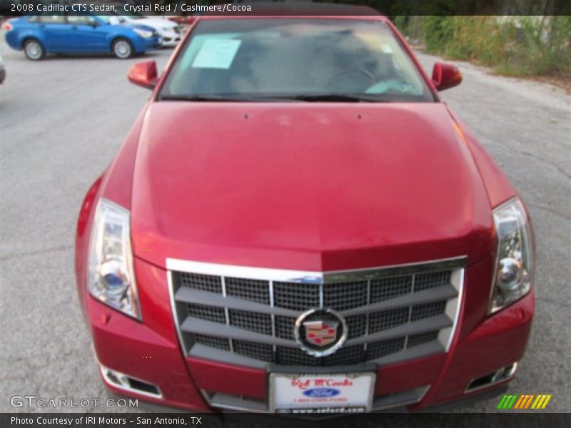Crystal Red / Cashmere/Cocoa 2008 Cadillac CTS Sedan