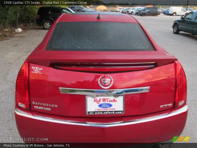 Crystal Red / Cashmere/Cocoa 2008 Cadillac CTS Sedan