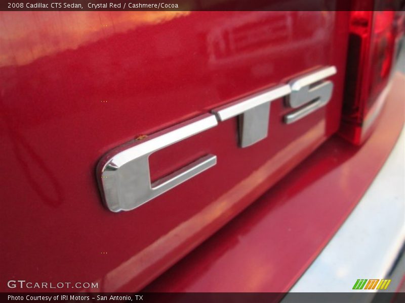 Crystal Red / Cashmere/Cocoa 2008 Cadillac CTS Sedan