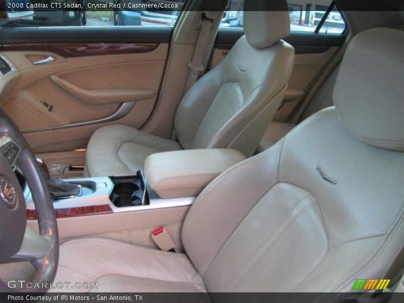 Crystal Red / Cashmere/Cocoa 2008 Cadillac CTS Sedan