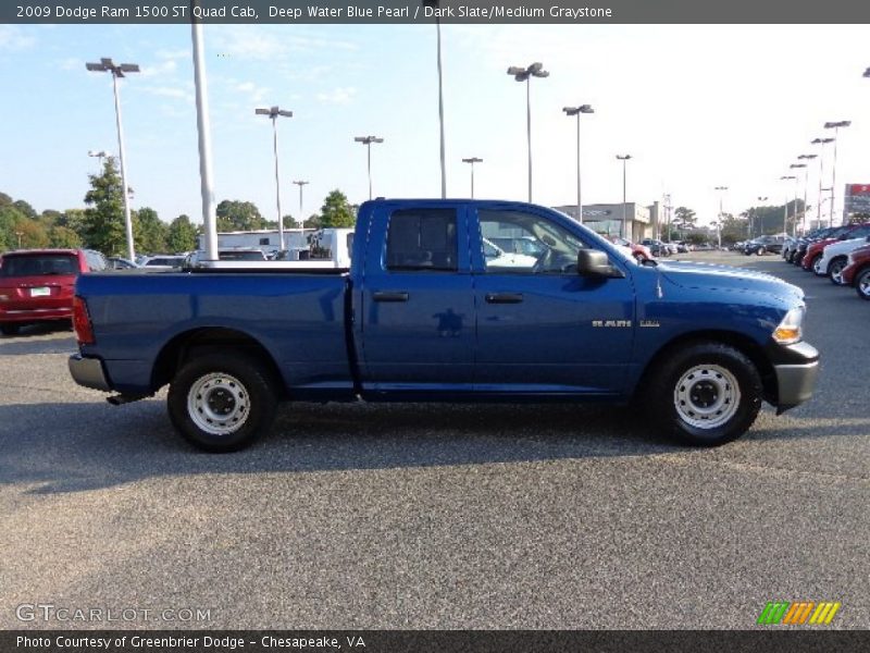 Deep Water Blue Pearl / Dark Slate/Medium Graystone 2009 Dodge Ram 1500 ST Quad Cab