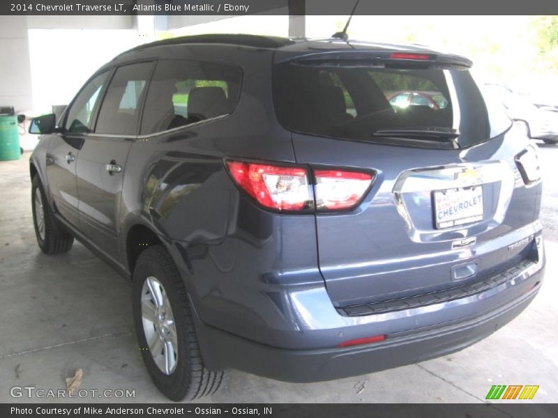 Atlantis Blue Metallic / Ebony 2014 Chevrolet Traverse LT