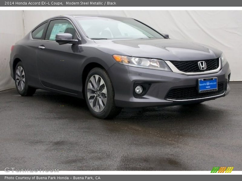 Modern Steel Metallic / Black 2014 Honda Accord EX-L Coupe