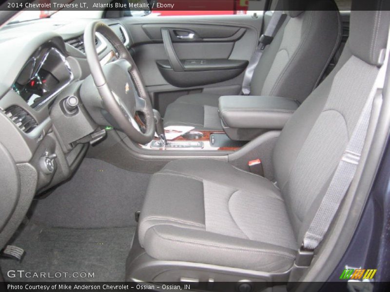 Atlantis Blue Metallic / Ebony 2014 Chevrolet Traverse LT