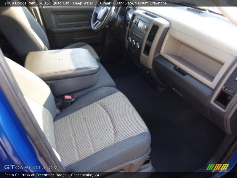 Deep Water Blue Pearl / Dark Slate/Medium Graystone 2009 Dodge Ram 1500 ST Quad Cab