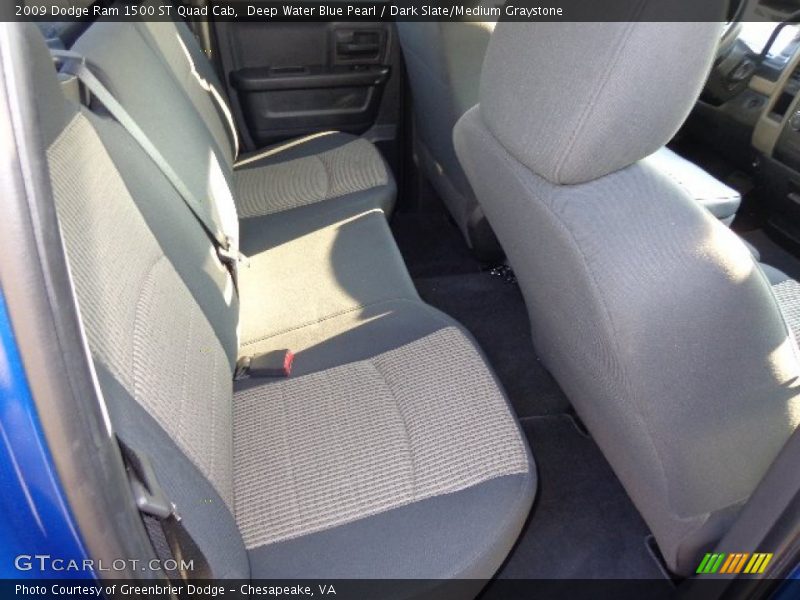 Deep Water Blue Pearl / Dark Slate/Medium Graystone 2009 Dodge Ram 1500 ST Quad Cab
