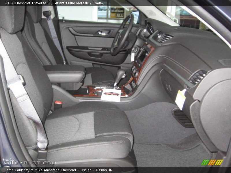 Atlantis Blue Metallic / Ebony 2014 Chevrolet Traverse LT