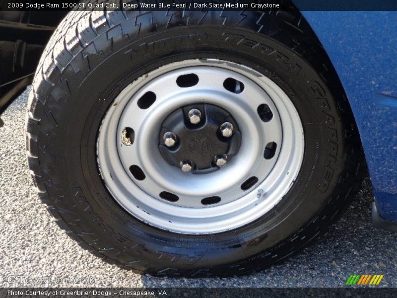Deep Water Blue Pearl / Dark Slate/Medium Graystone 2009 Dodge Ram 1500 ST Quad Cab