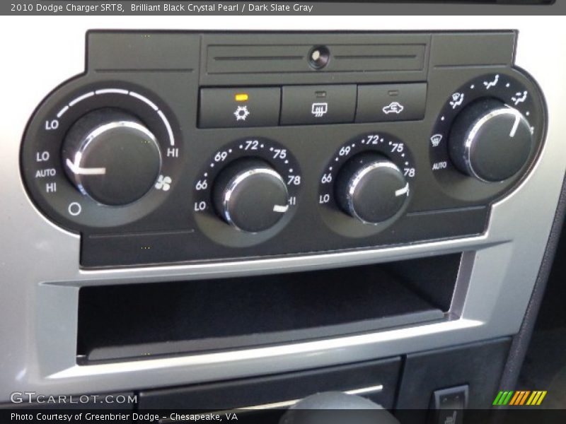 Brilliant Black Crystal Pearl / Dark Slate Gray 2010 Dodge Charger SRT8