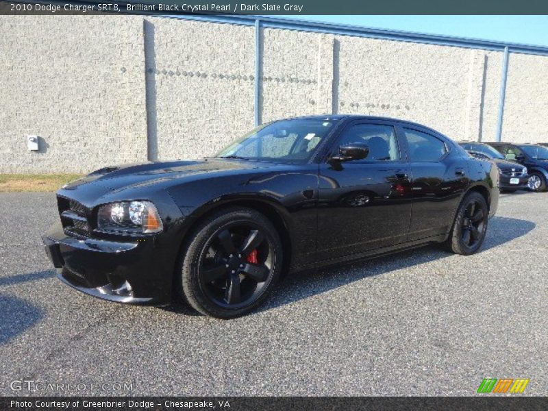 Brilliant Black Crystal Pearl / Dark Slate Gray 2010 Dodge Charger SRT8