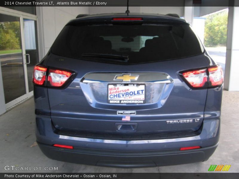 Atlantis Blue Metallic / Ebony 2014 Chevrolet Traverse LT