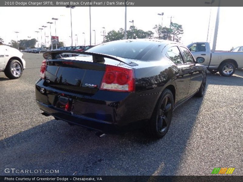 Brilliant Black Crystal Pearl / Dark Slate Gray 2010 Dodge Charger SRT8