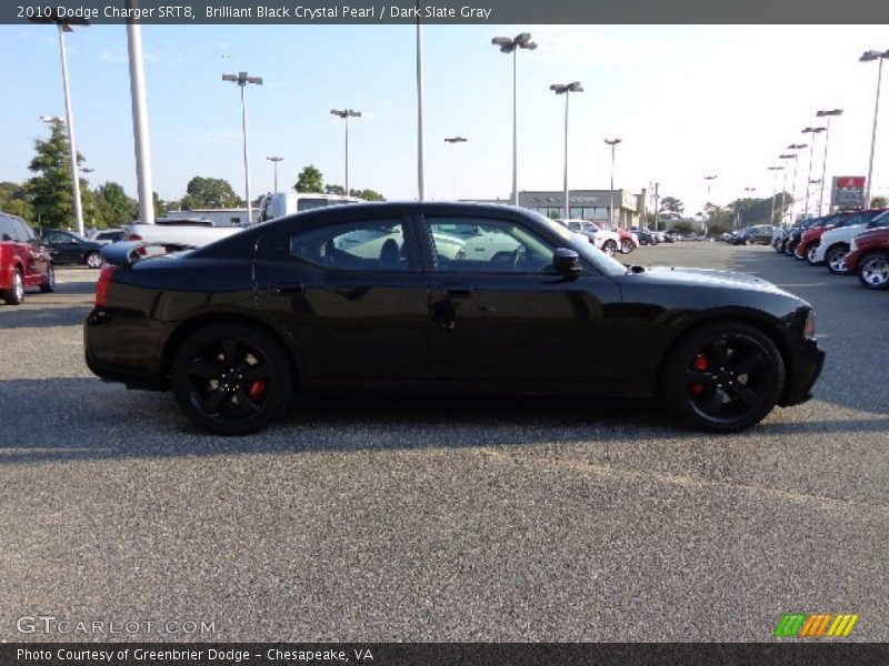 Brilliant Black Crystal Pearl / Dark Slate Gray 2010 Dodge Charger SRT8