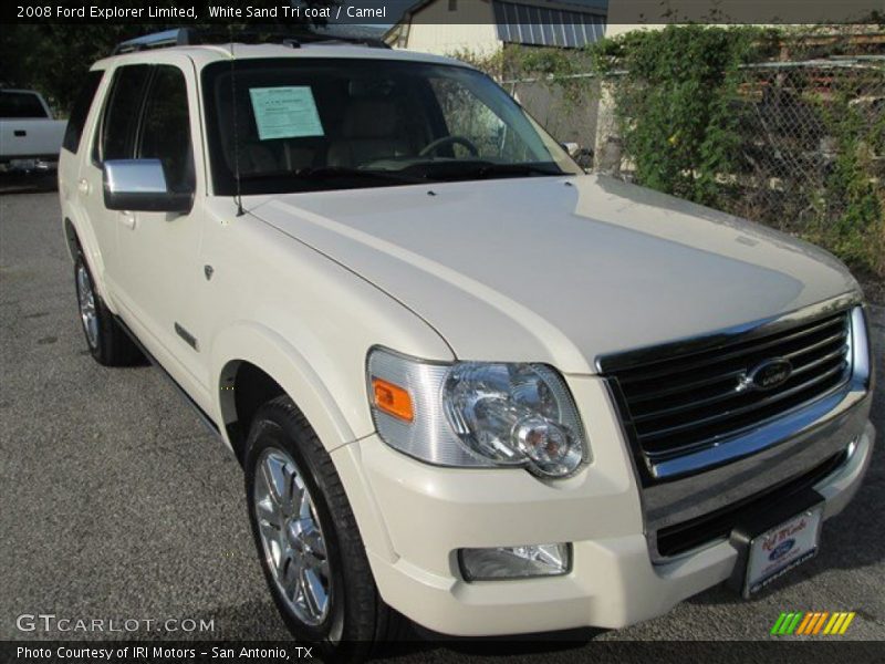White Sand Tri coat / Camel 2008 Ford Explorer Limited
