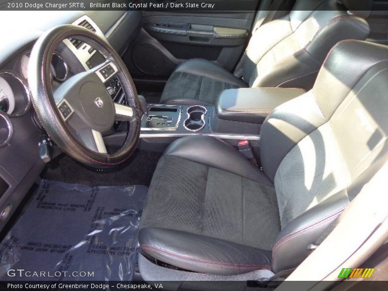 Brilliant Black Crystal Pearl / Dark Slate Gray 2010 Dodge Charger SRT8