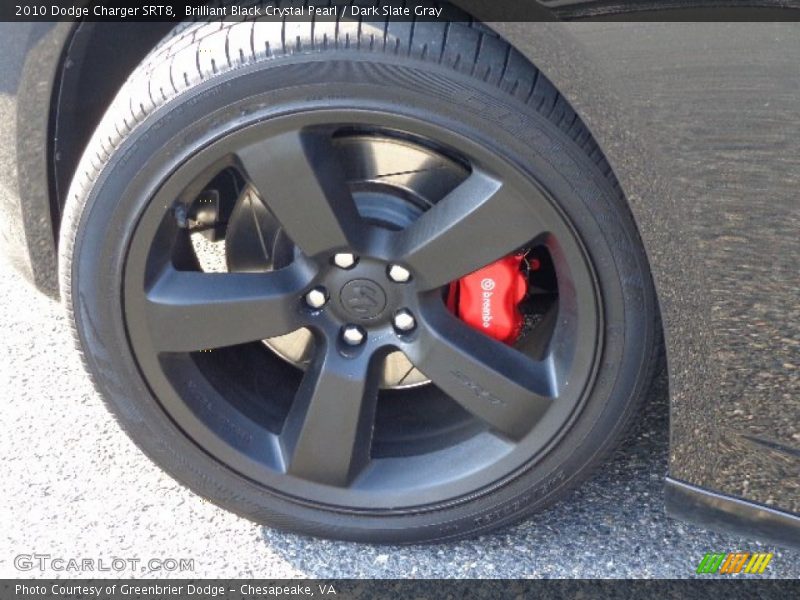 Brilliant Black Crystal Pearl / Dark Slate Gray 2010 Dodge Charger SRT8