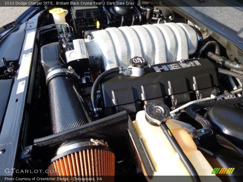 Brilliant Black Crystal Pearl / Dark Slate Gray 2010 Dodge Charger SRT8