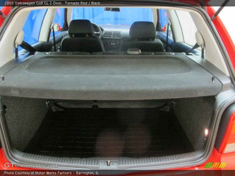 Tornado Red / Black 2003 Volkswagen Golf GL 2 Door