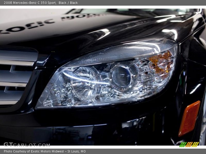 Black / Black 2008 Mercedes-Benz C 350 Sport