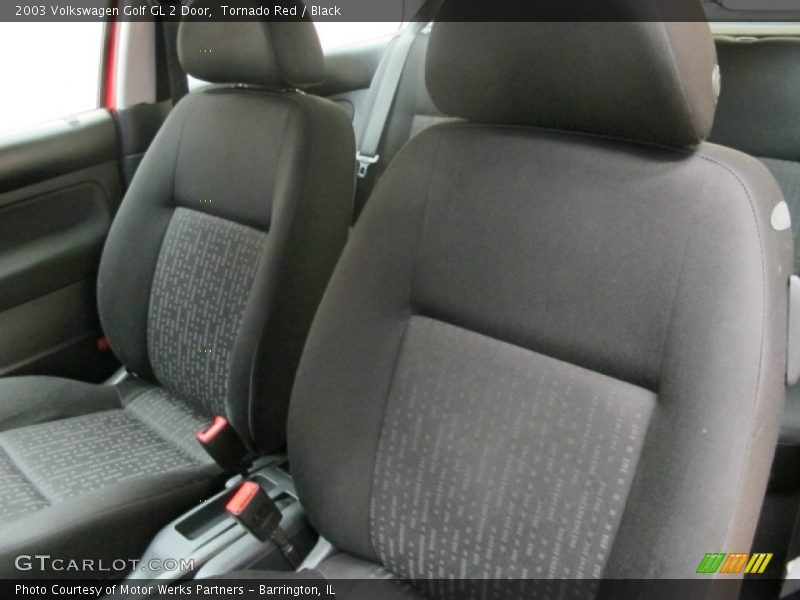 Tornado Red / Black 2003 Volkswagen Golf GL 2 Door