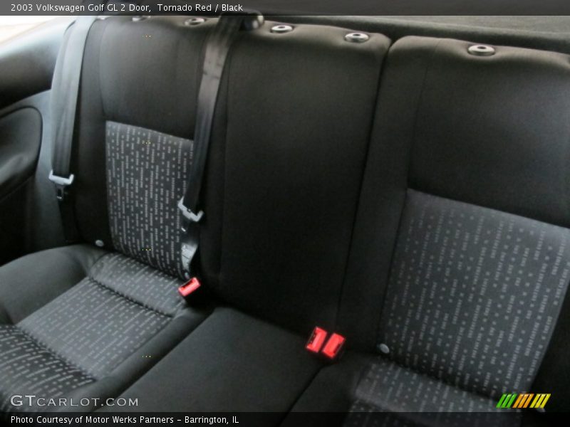Tornado Red / Black 2003 Volkswagen Golf GL 2 Door