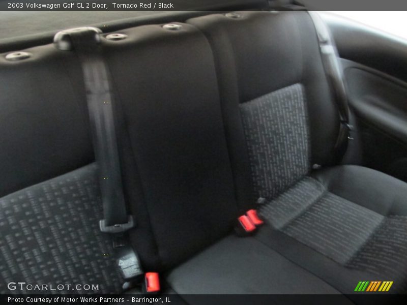 Tornado Red / Black 2003 Volkswagen Golf GL 2 Door