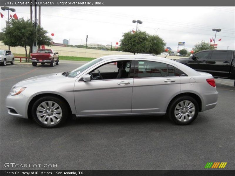 Bright Silver Metallic / Black 2012 Chrysler 200 LX Sedan