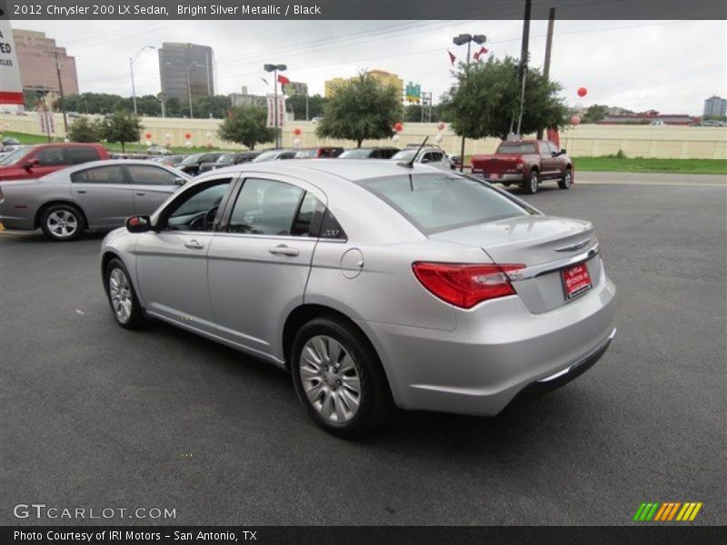 Bright Silver Metallic / Black 2012 Chrysler 200 LX Sedan