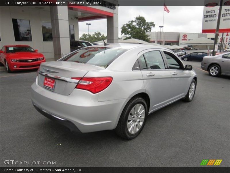 Bright Silver Metallic / Black 2012 Chrysler 200 LX Sedan