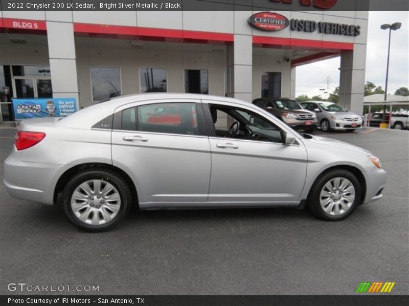 Bright Silver Metallic / Black 2012 Chrysler 200 LX Sedan
