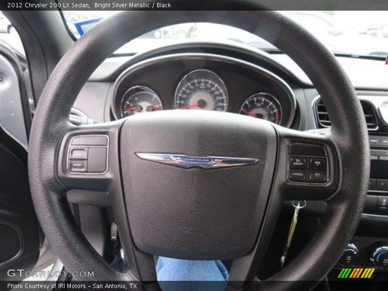 Bright Silver Metallic / Black 2012 Chrysler 200 LX Sedan