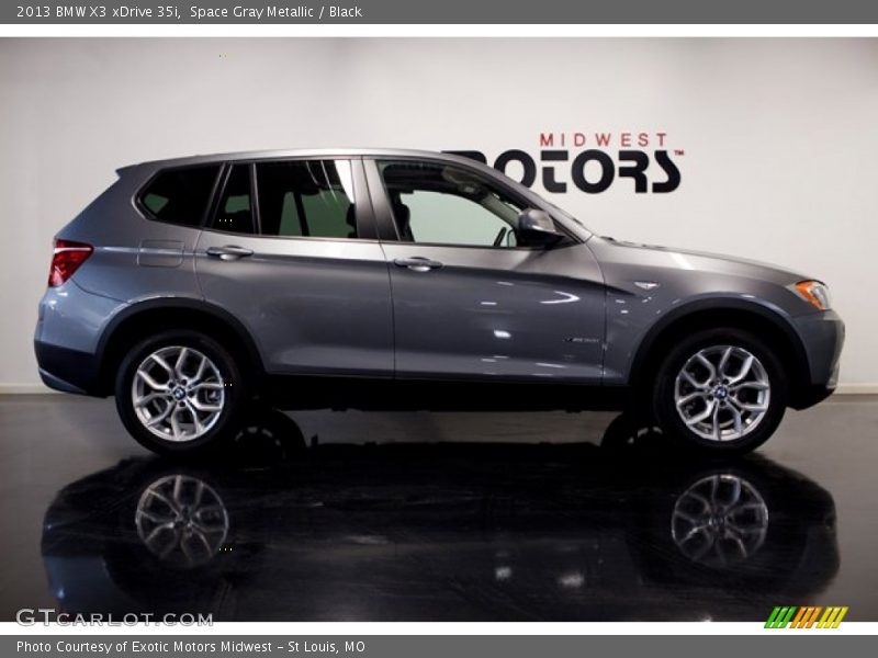 Space Gray Metallic / Black 2013 BMW X3 xDrive 35i