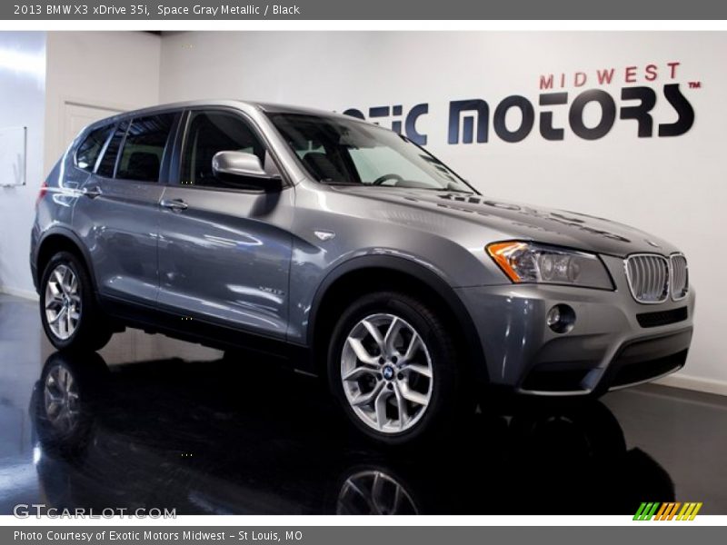Space Gray Metallic / Black 2013 BMW X3 xDrive 35i
