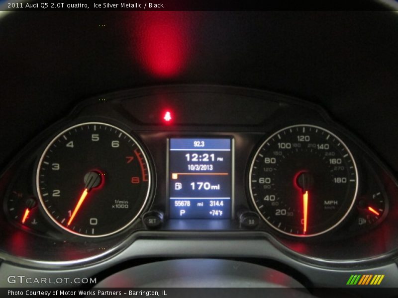 Ice Silver Metallic / Black 2011 Audi Q5 2.0T quattro