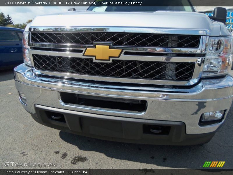 Silver Ice Metallic / Ebony 2014 Chevrolet Silverado 3500HD LTZ Crew Cab 4x4