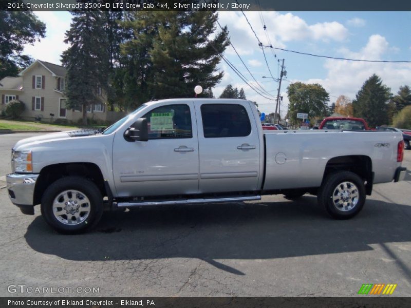Silver Ice Metallic / Ebony 2014 Chevrolet Silverado 3500HD LTZ Crew Cab 4x4