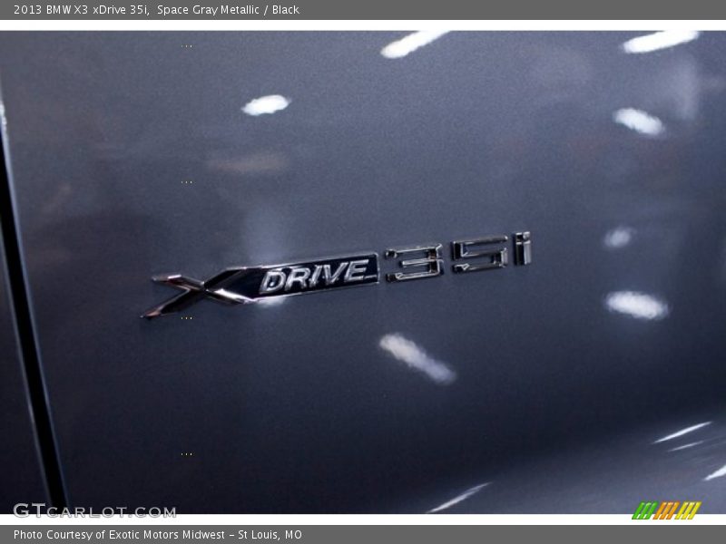 Space Gray Metallic / Black 2013 BMW X3 xDrive 35i