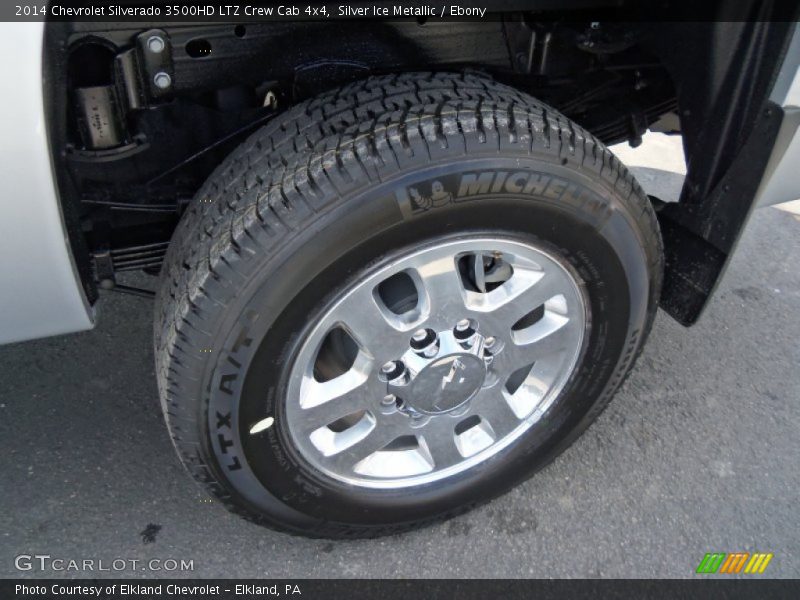 Silver Ice Metallic / Ebony 2014 Chevrolet Silverado 3500HD LTZ Crew Cab 4x4