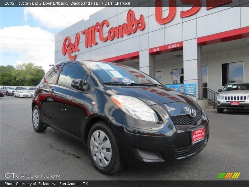 Black Sand Pearl / Dark Charcoal 2009 Toyota Yaris 3 Door Liftback