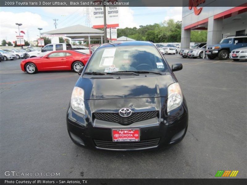 Black Sand Pearl / Dark Charcoal 2009 Toyota Yaris 3 Door Liftback