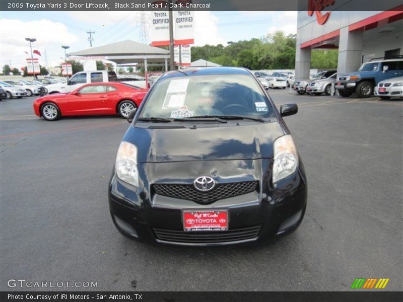 Black Sand Pearl / Dark Charcoal 2009 Toyota Yaris 3 Door Liftback